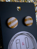 Yellow Stripe Studs